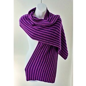 Corte di Kel Highest Quality 2-Ply Cashmere – Women’s Lavender Ribbed Knit Shawl